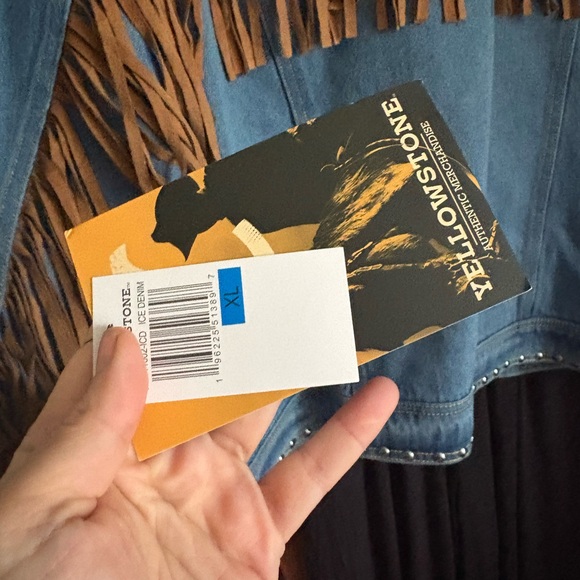 Fringed Blue Jean Jacket - Picture 2 of 13